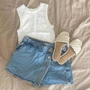Zara Denim Skort
